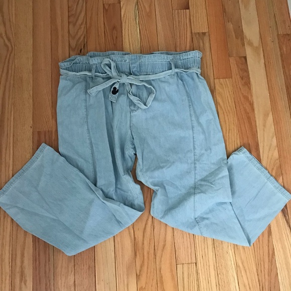 paper bag blue jeans